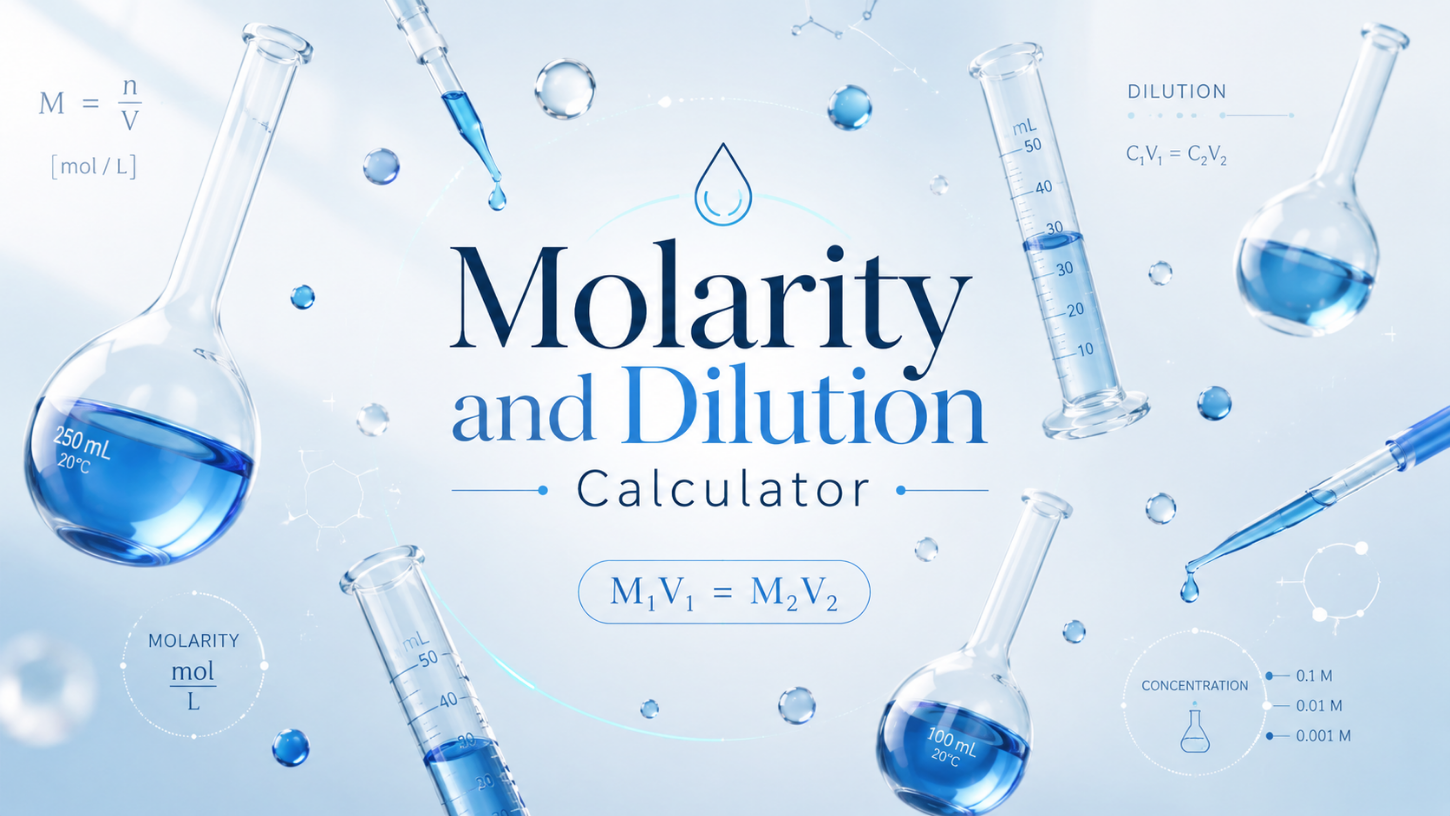 Molarity and Dilution Calculator